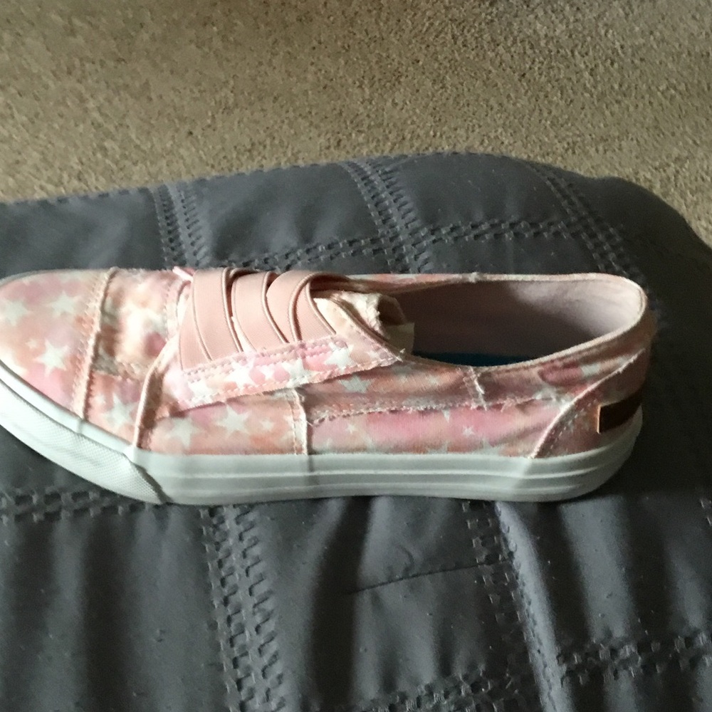 Blowfish Pink Star Print Slip-On Sneakers